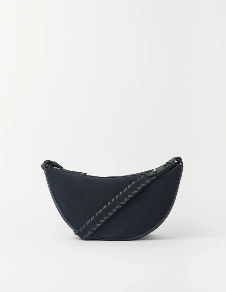 OMyBag: 'Leo' midi Blue suède