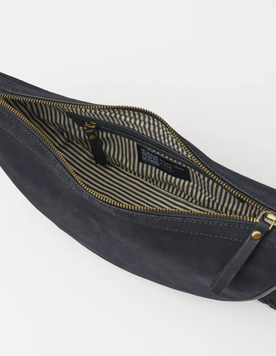 OMyBag: 'Leo' midi Blue suède