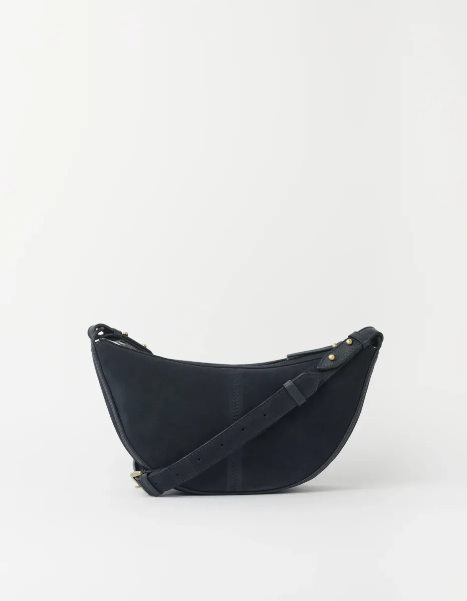 OMyBag: 'Leo' midi Blue suède