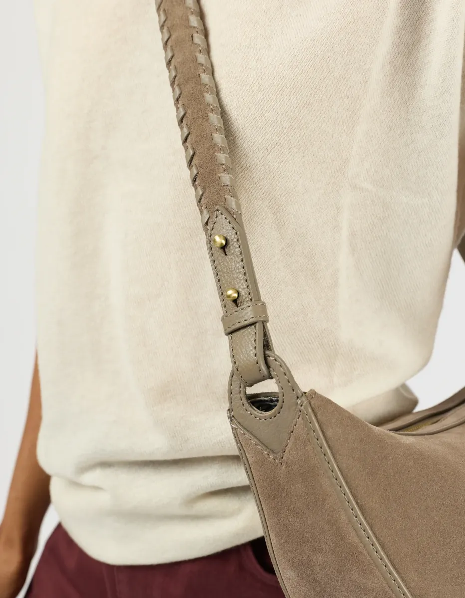 OMyBag: 'Leo' midi Clay suède