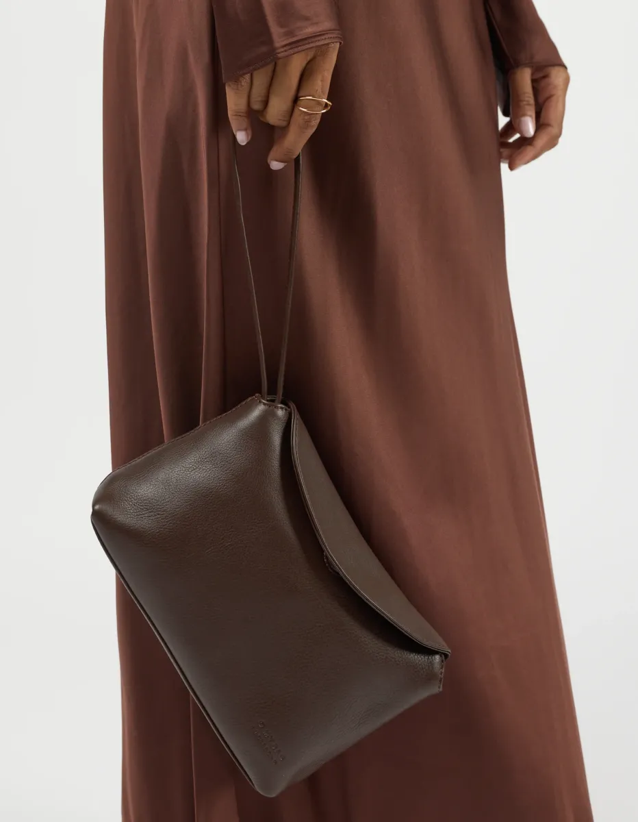 OMyBag: 'Sienna Mini' Chocolate leder