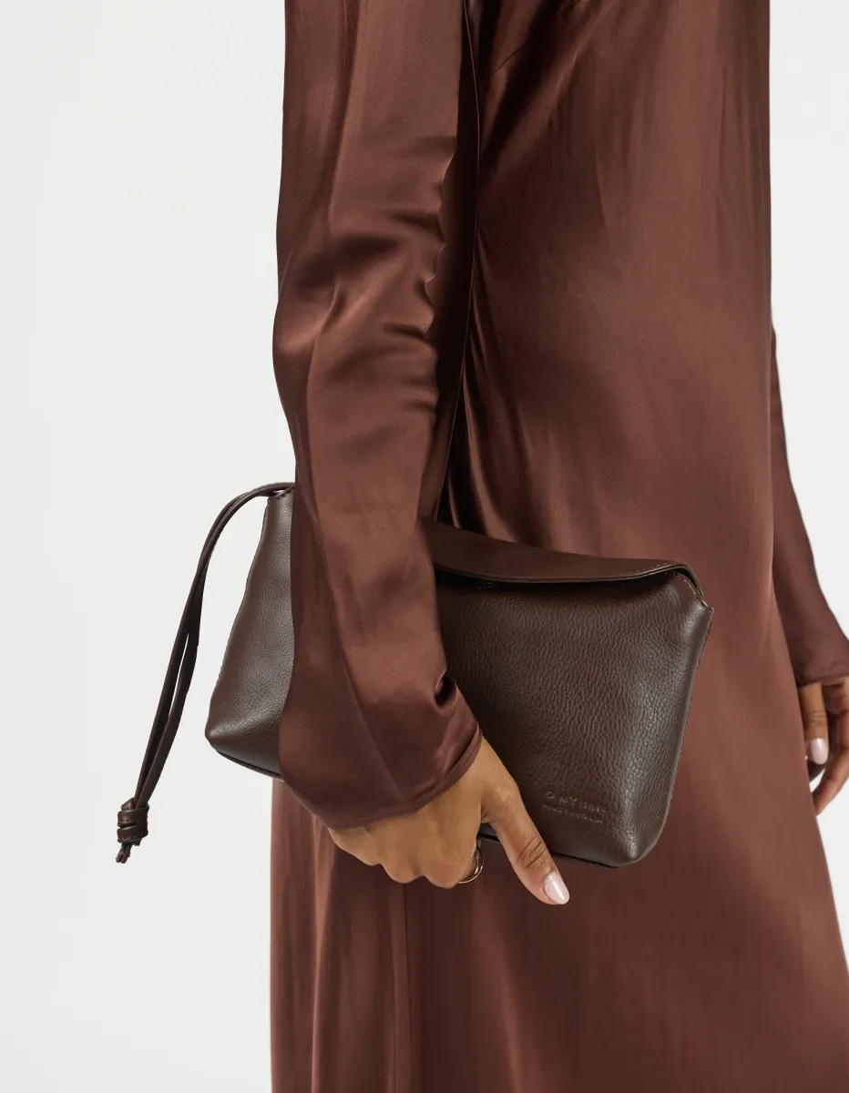 OMyBag: 'Sienna Mini' Chocolate leder