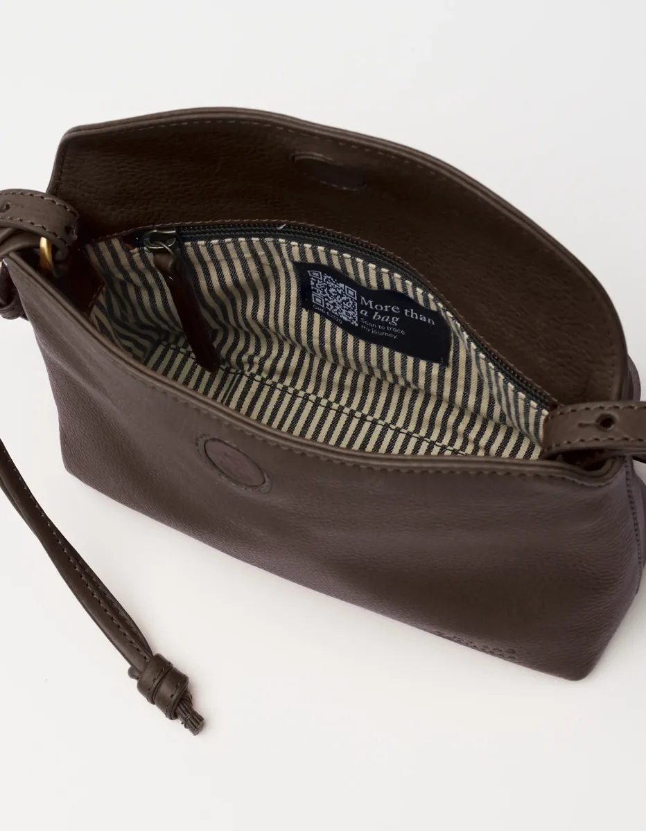 OMyBag: 'Sienna Mini' Chocolate leder