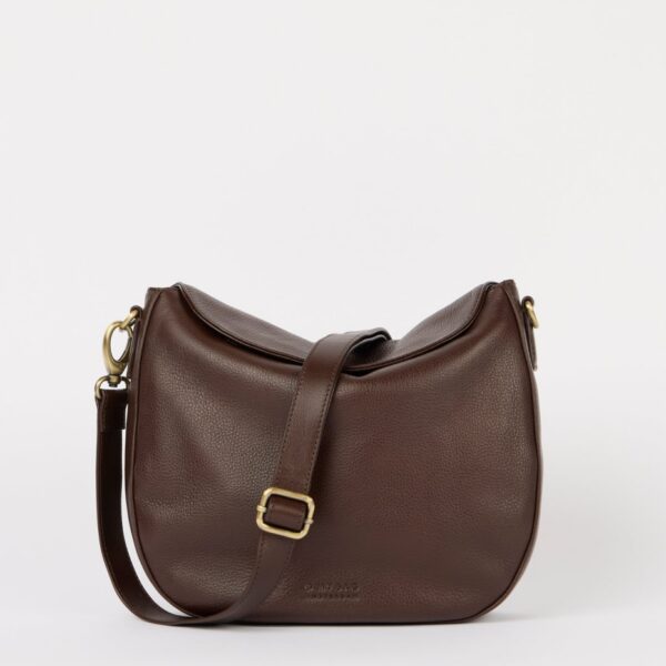 OMyBag: 'Lana' chocolade leder