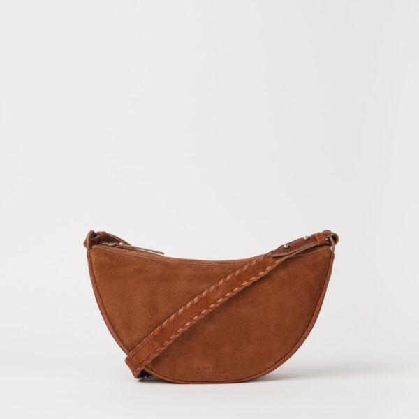 OMyBag: 'Leo' midi cognac suède