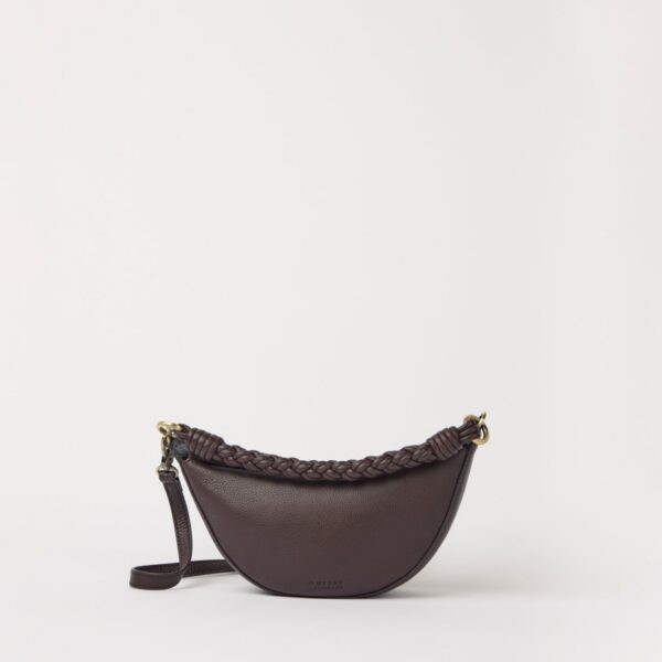 OMyBag: 'Leo mini' chocolade leder