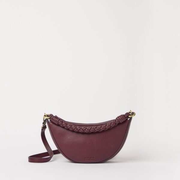 OMyBag: 'Leo mini' dark cherry leder