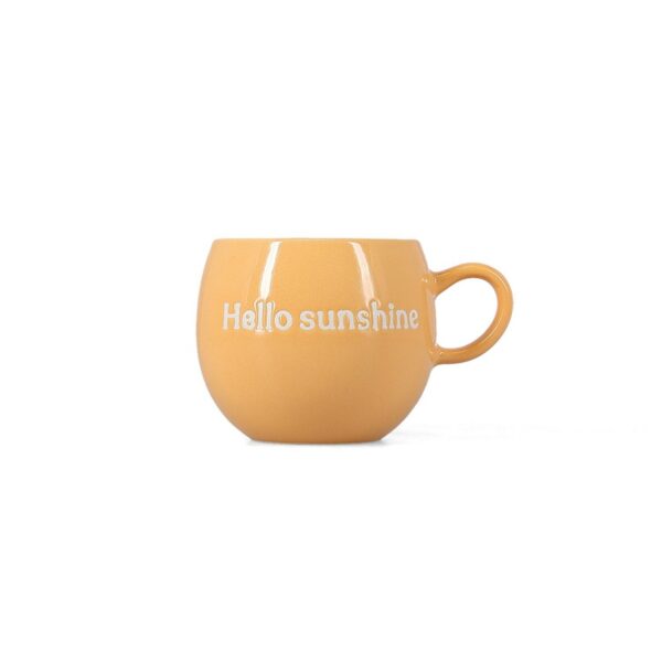Muggies mok: 'Hello sunshine' oranje