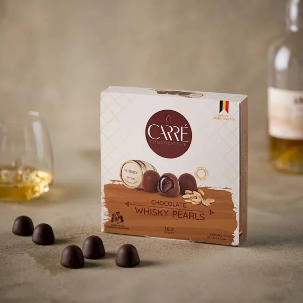 Chocolade whisky parels