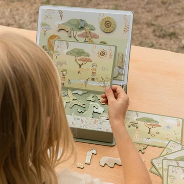 Little Dutch: Magnetisch speelbord 'Safari Friends'