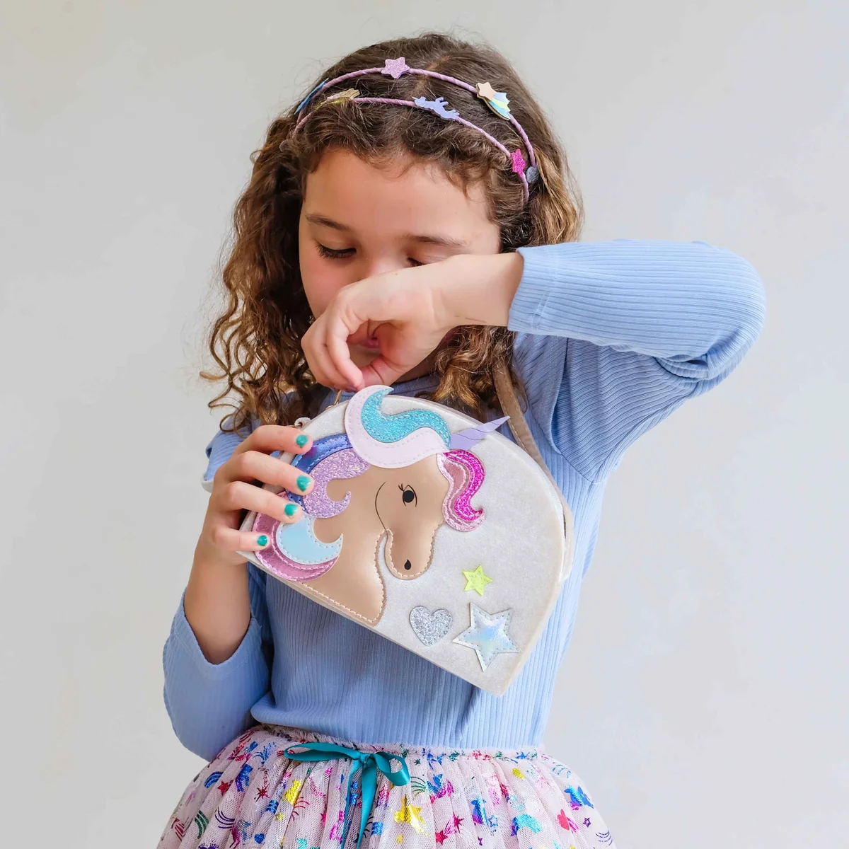 Mimi en Lula: 'Velvet unicorn' bag