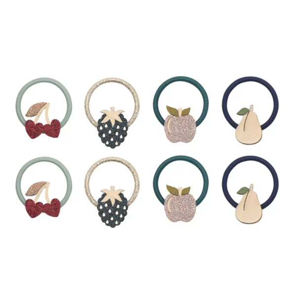 Mimi en Lula: 'Winter fruits' mini elastiekjes