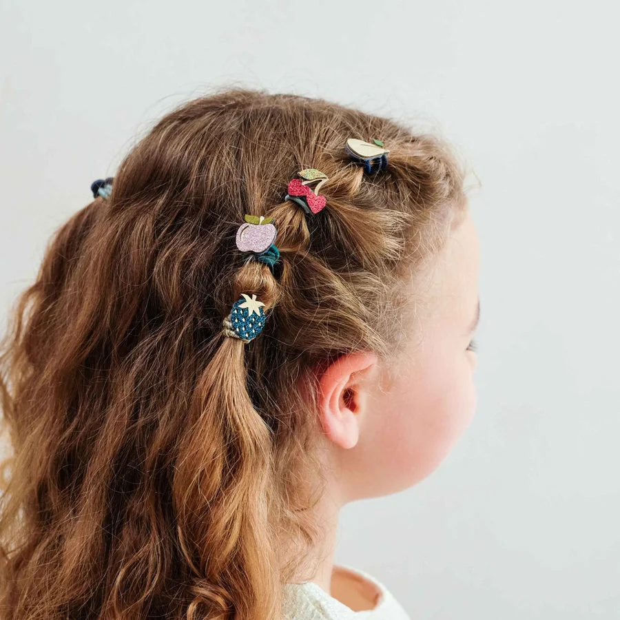 Mimi en Lula: 'Winter fruits' mini elastiekjes