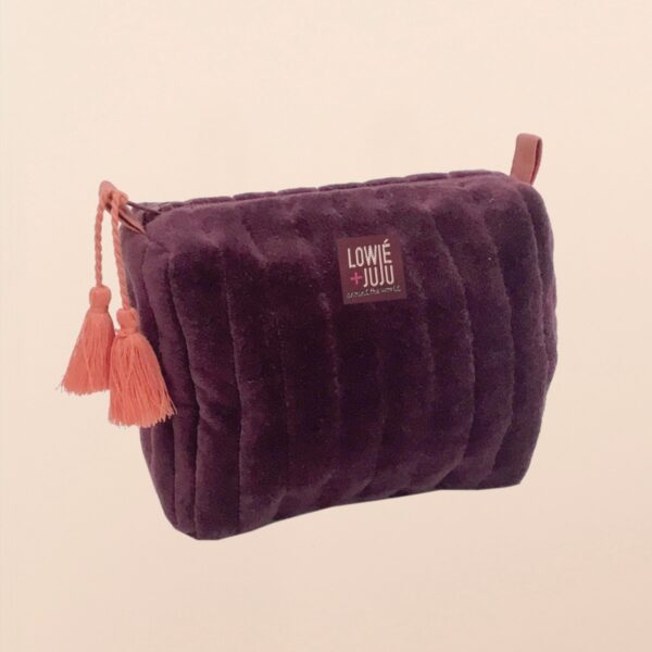 Muja Juma: Small pouch burgundy/coral