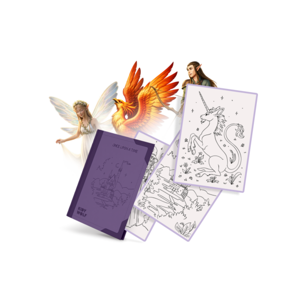 REFILL 'Kidydraw-Pad': Extra tekeningen 'Once upon a time' 8+