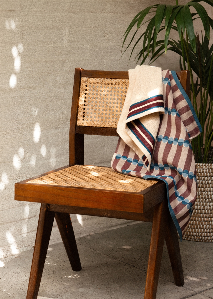Return to sender: Giftset keukentextiel 'Burgundy/beige'
