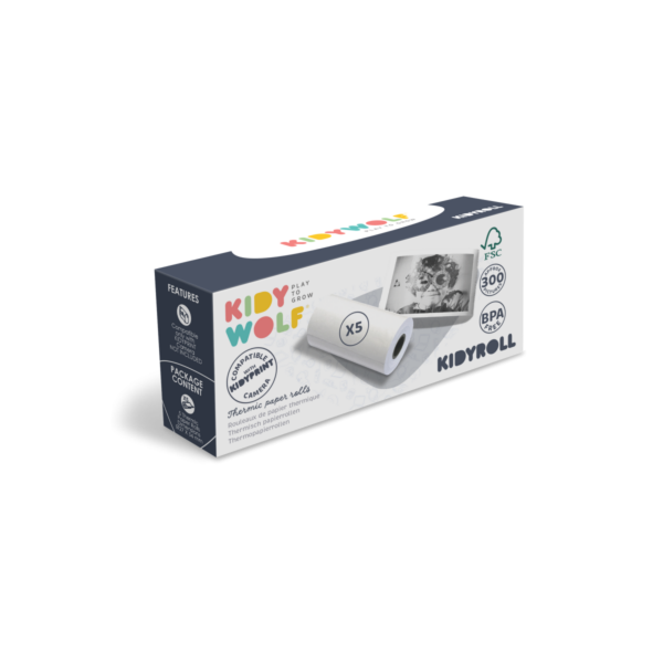 Set klassieke papierrollen voor Kidyprint