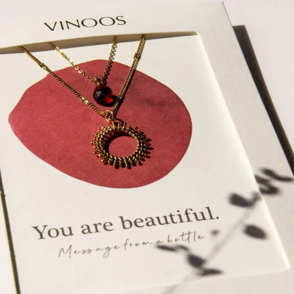Vinoos: Dubbele ketting 'You are beautiful'