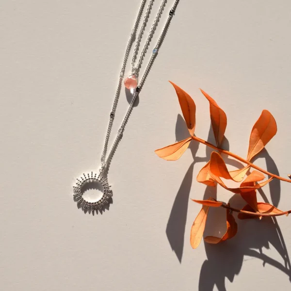 Vinoos: Wine Jewellery: Dubbele ketting 'Congratulations' ZILVER
