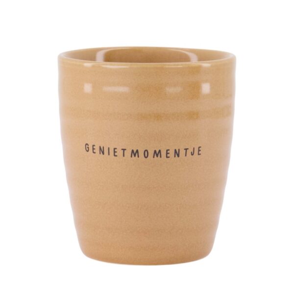 Zusss: Koffiemok 'Genietmomentje' camel