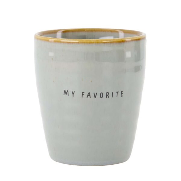 Zusss: Koffiemok 'My favorite' ash blue