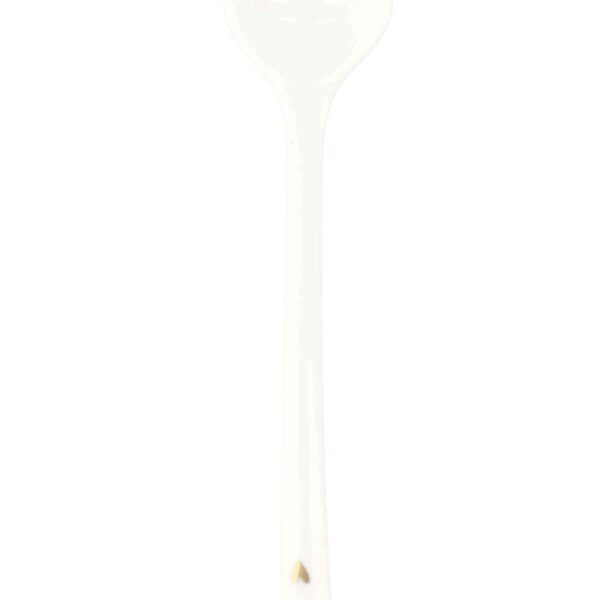 Zusss: Lepeltje keramiek 'Heart' white/gold