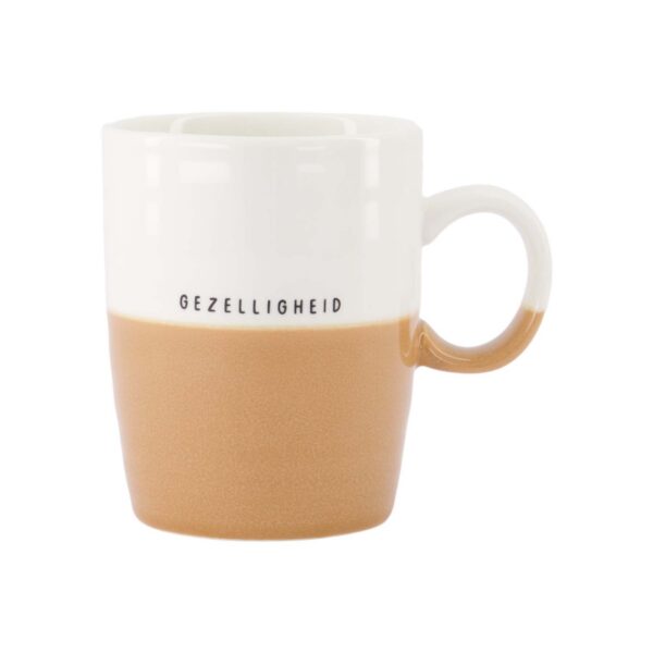 Zusss: Theemok 'Gezelligheid' white/camel