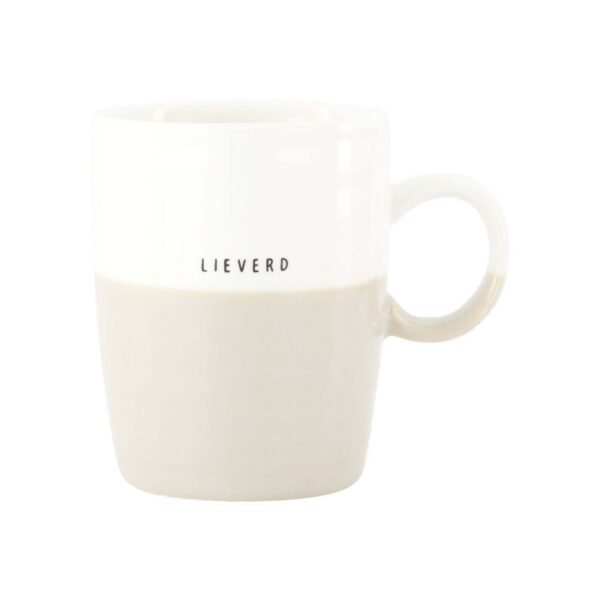 Zusss: Theemok 'Lieverd' white/sand