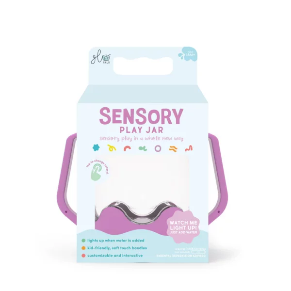 Glo Pals: 'Sensory play jar' paars