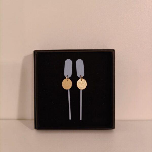 MBE: Stekers ovaal cirkel en staafje blauw/goud