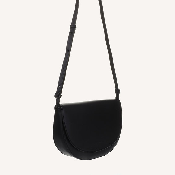 Monk en Anna: Soma half moon bag 'Urban sunset black'