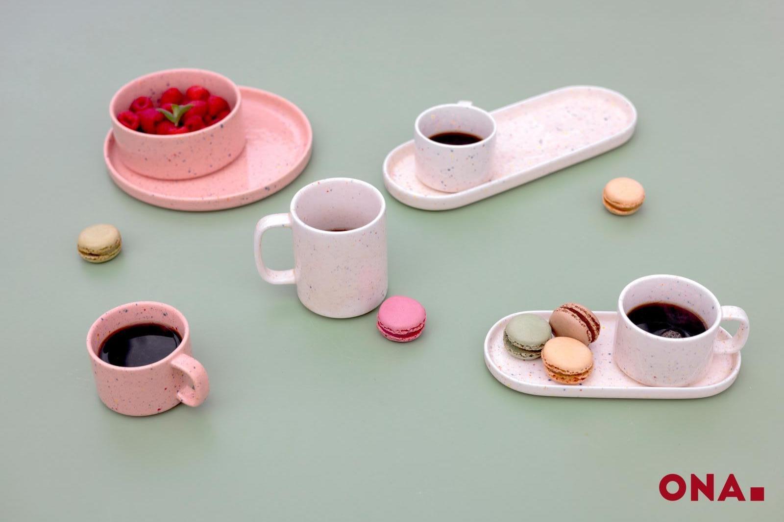 Ona: Mok klein burgundy 'Fika'
