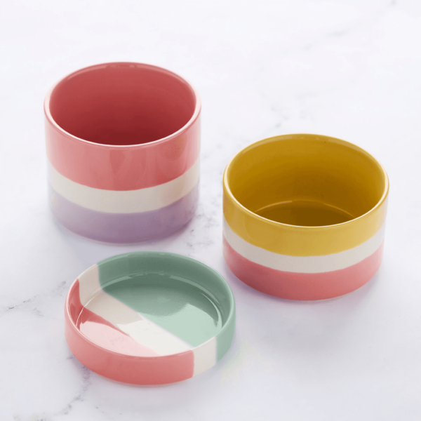 'Summer set': 3 kleurrijke schaaltjes