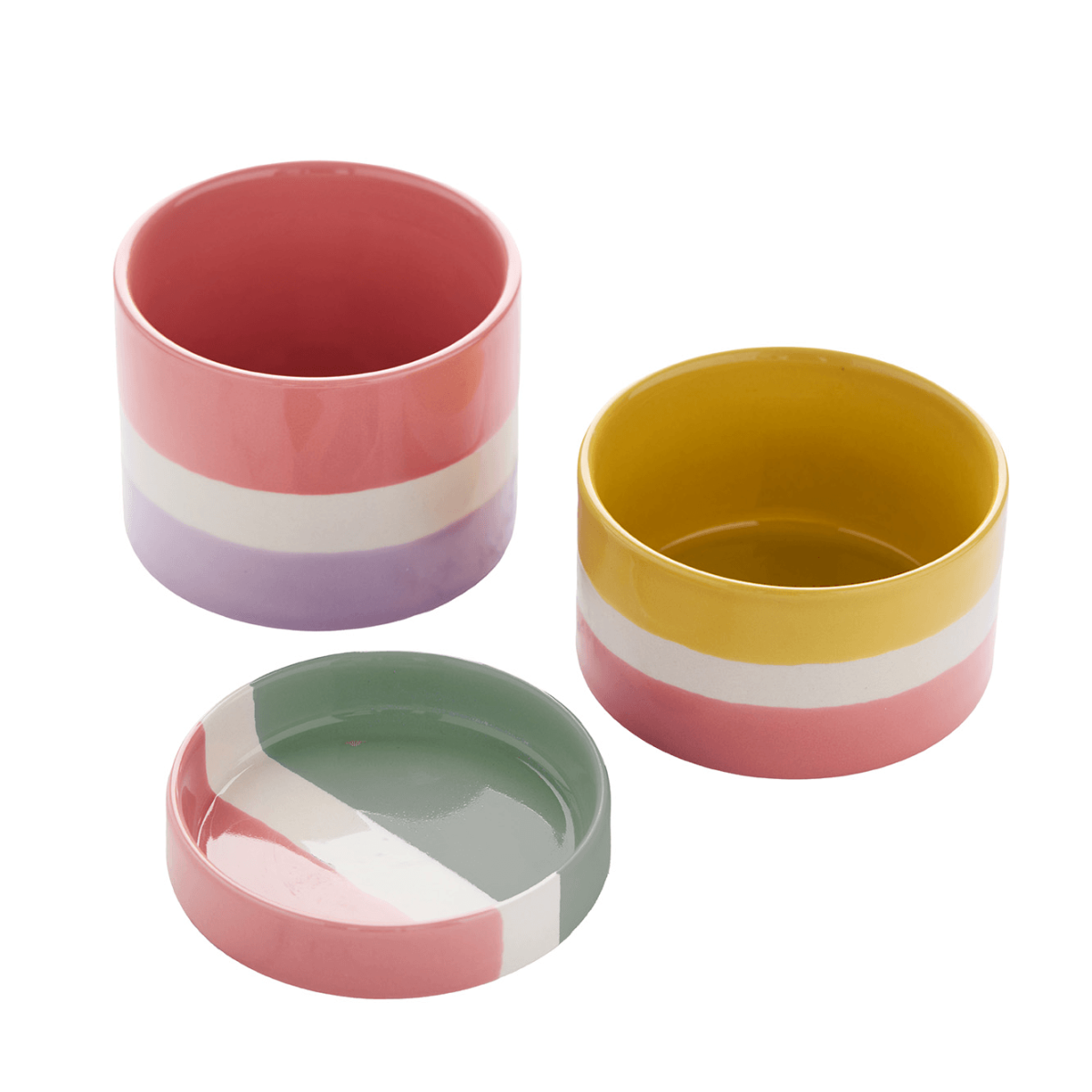 'Summer set': 3 kleurrijke schaaltjes