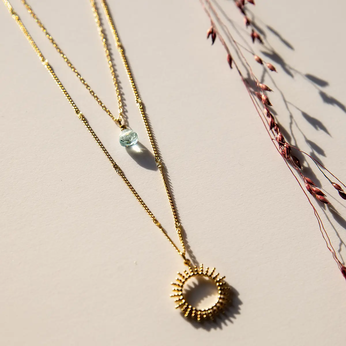 Vinoos: Dubbele ketting 'Believe in yourself'