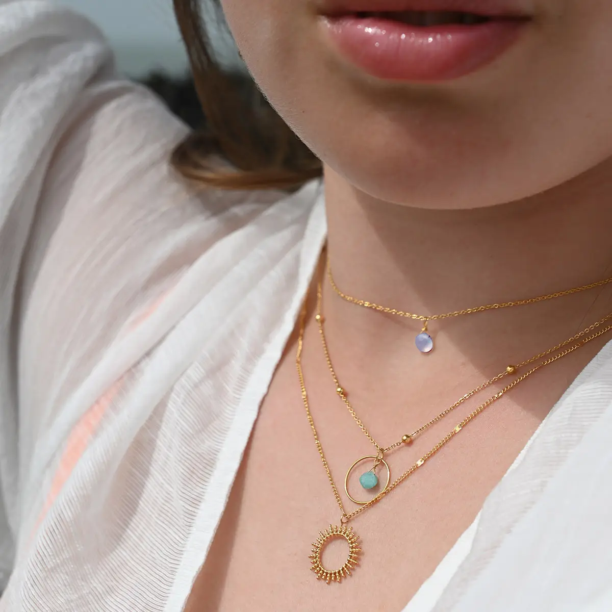 Vinoos: Dubbele ketting 'Believe in yourself'