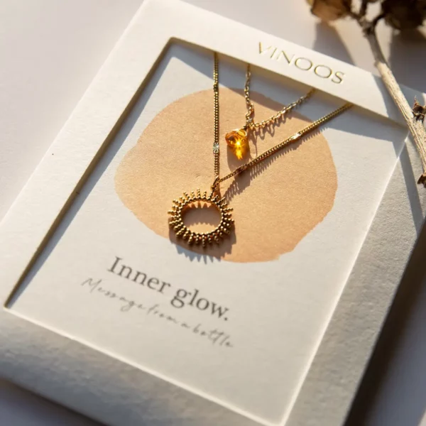 Vinoos: Dubbele ketting 'Inner glow'