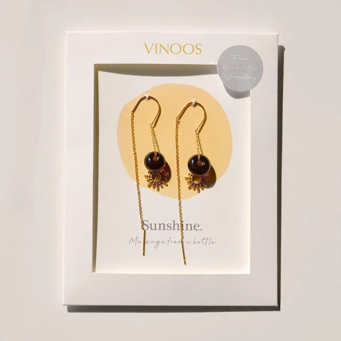 Vinoos: Wine Jewellery: Oorbellen 'Sunshine'