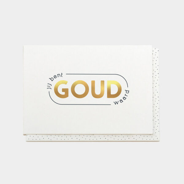 Kaartje ET: Just to say: Jij bent goud waard