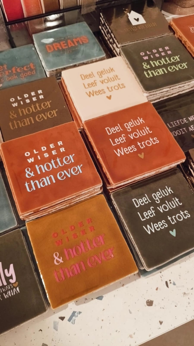 Keramieken tegeltje: 'Wil je mijn getuige zijn?' Crème