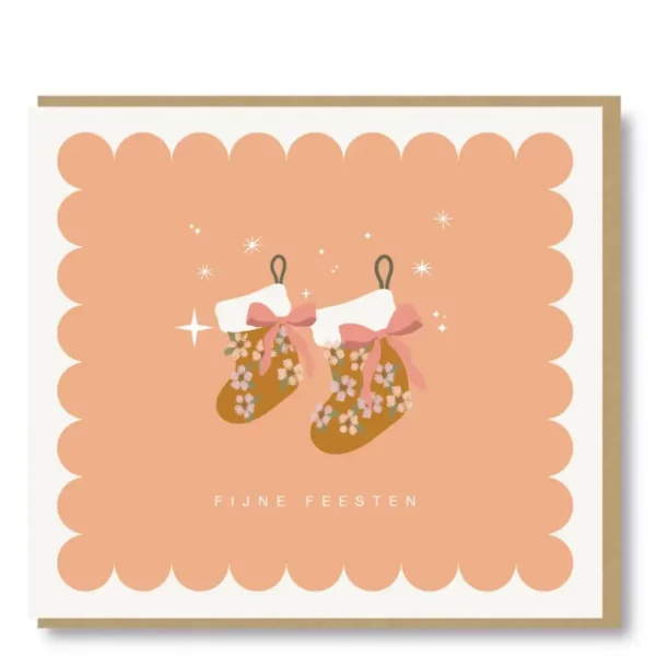 Kerstkaartje 'Studio Mie': Fijne feesten