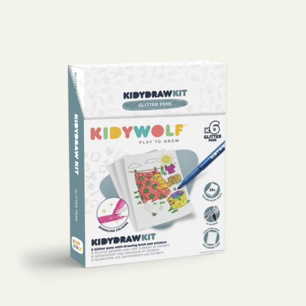 Kidydraw-pad kit: Glitterstiften