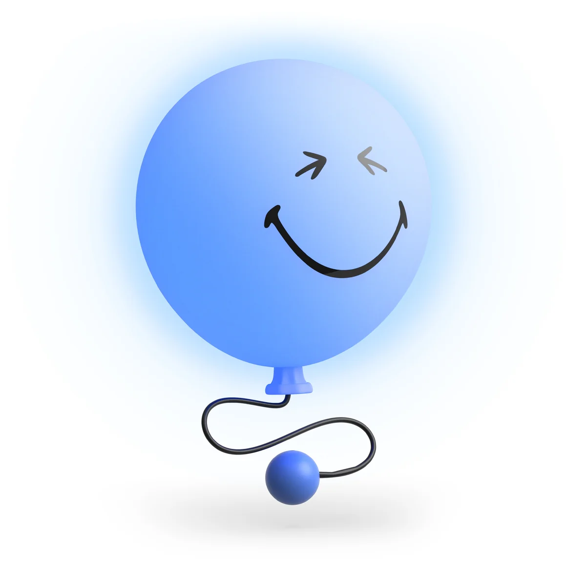 MOB: Bubbly light: 'smiley' blauw
