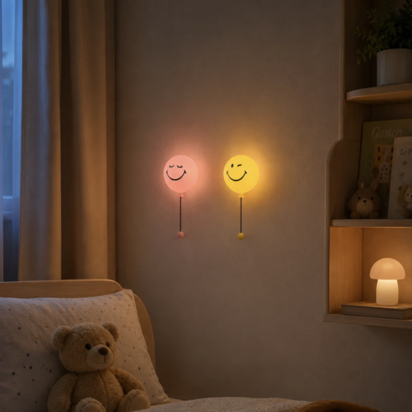 MOB: Bubbly light: 'smiley' geel