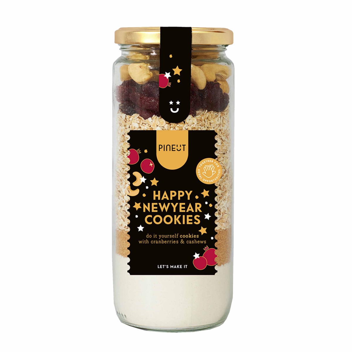 Pineut: 'Happy New Year' cookies