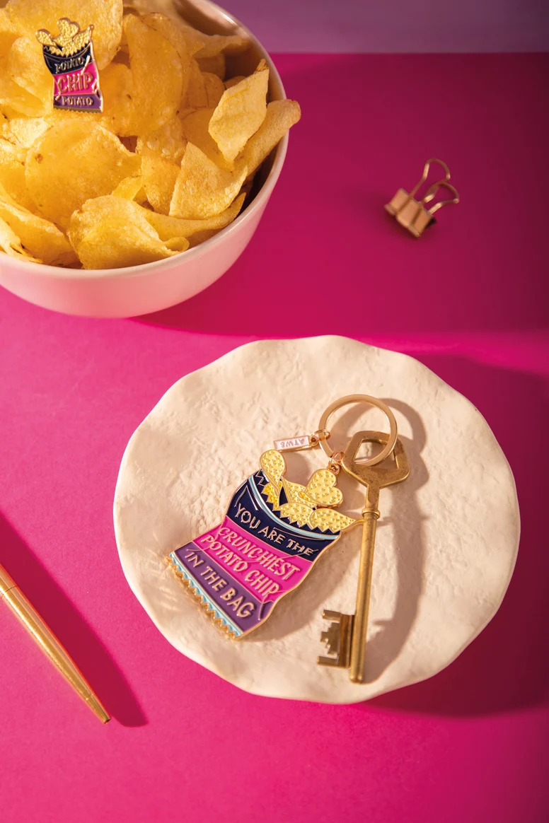 All the ways to say: Sleutelhanger 'Crunchiest chip'