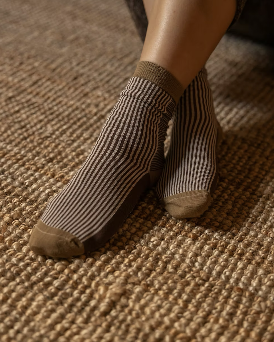 Monk en Anna: Sokken 'small stripes': Maat 35-38