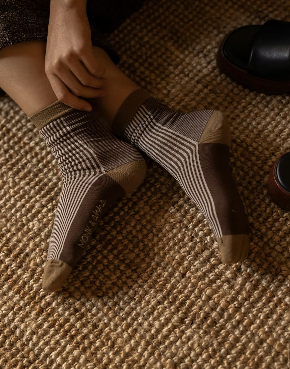 Monk en Anna: Sokken 'small stripes': Maat 39-41