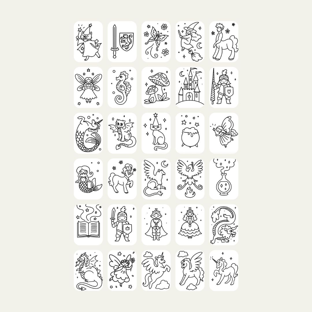 REFILL Kidydraw-MINI: Dieren en sprookjes